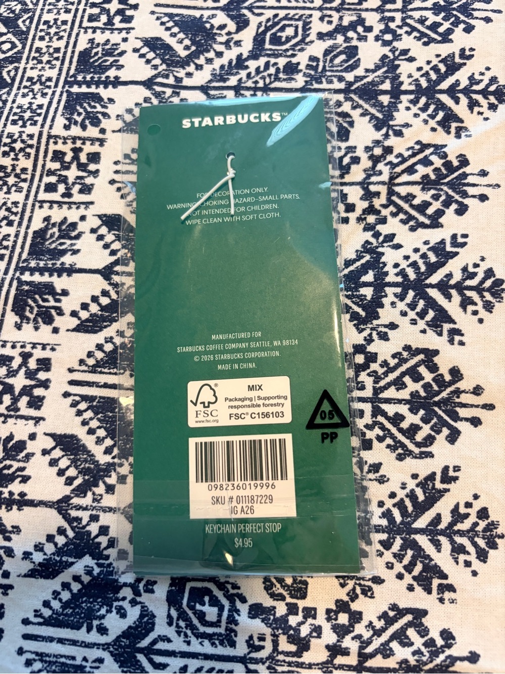 Starbucks Green Packaging Keychain Backing - Picture 3 of 8